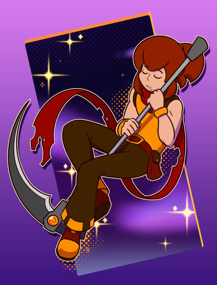 Personal art of my own character.